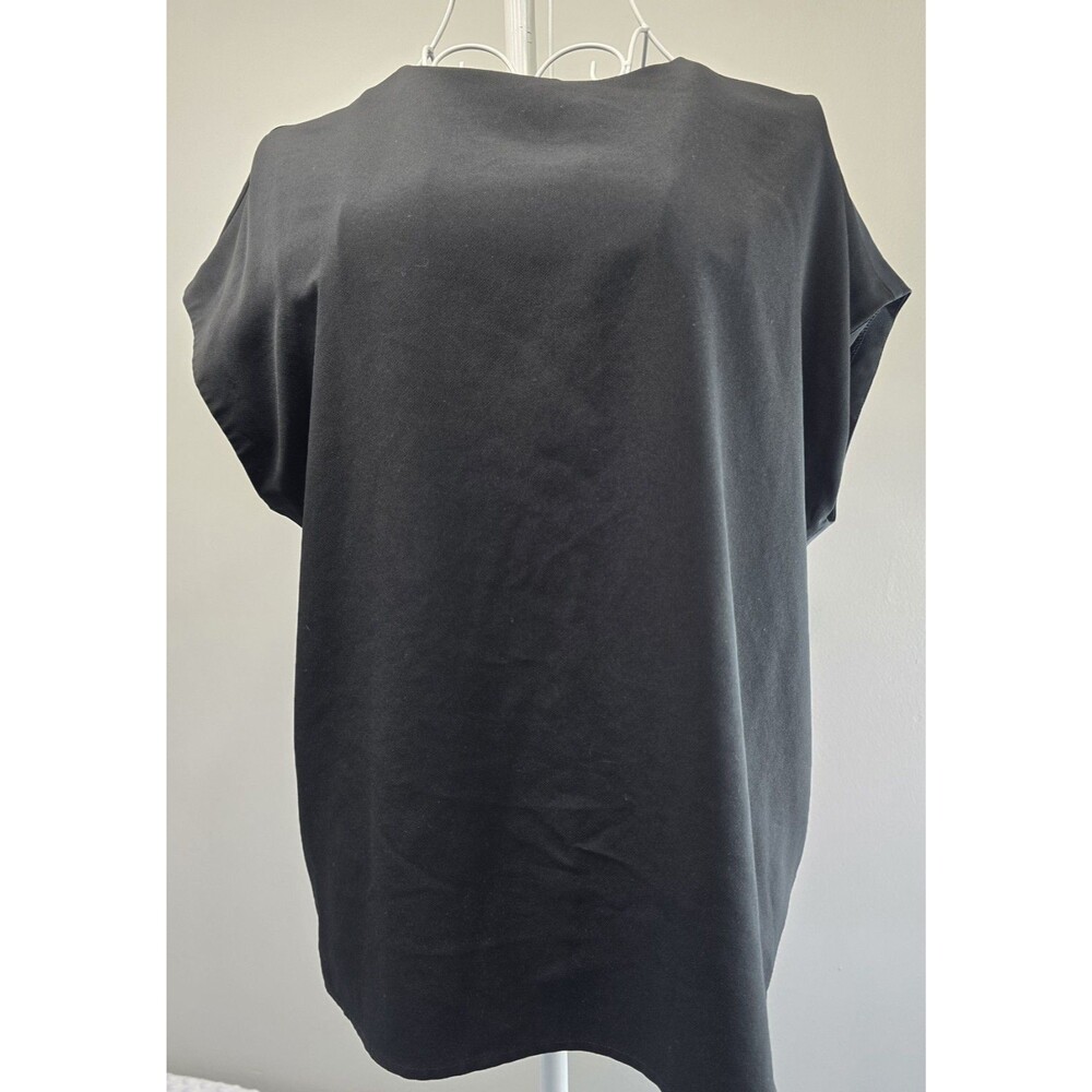 Express Black Sleeveless Blouse Size Small Career Sleeveless Business Shirt Zip